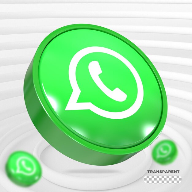 Premium Psd Whatsapp Logo Social Media 3d Styles