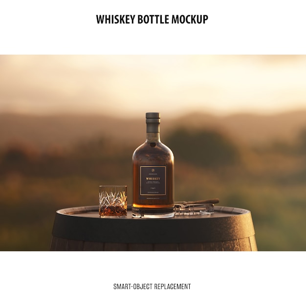 Download Free PSD | Whiskey bottle mockup