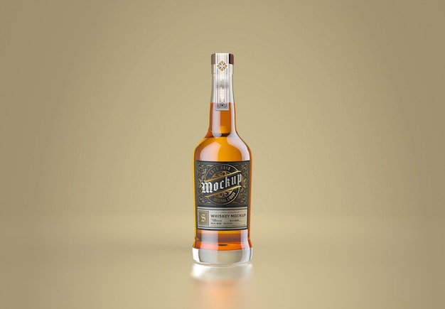 Download Premium Psd Whiskey Glass Bottle Mockup