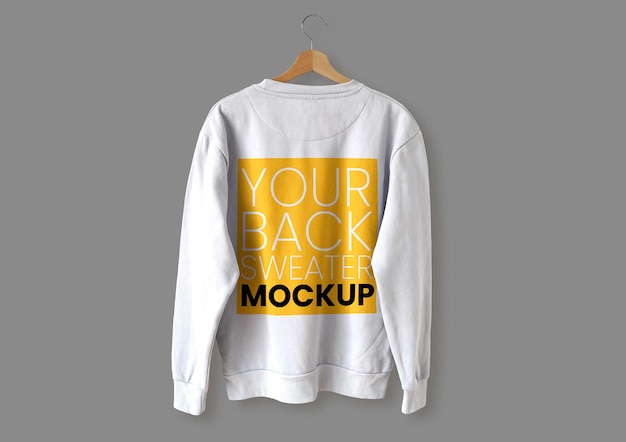 Download Free PSD | White back sweater mockup