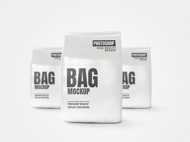 Download White bag mockup banner artwork | Premium PSD File