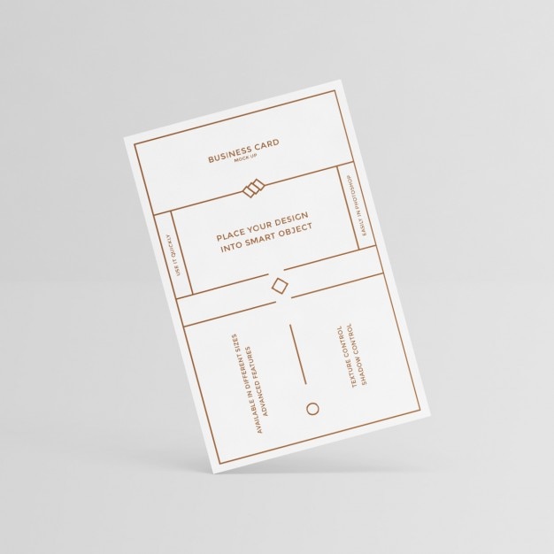 White business card design PSD Template