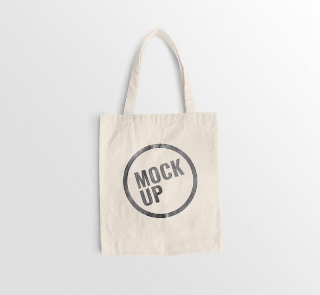 White canvas bag mockup realistic | Premium PSD File