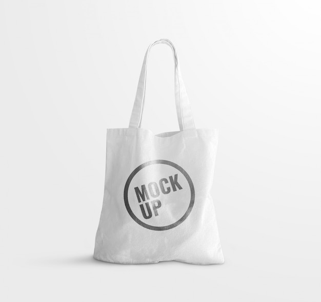 Download Premium PSD | White canvas tote bag mockup