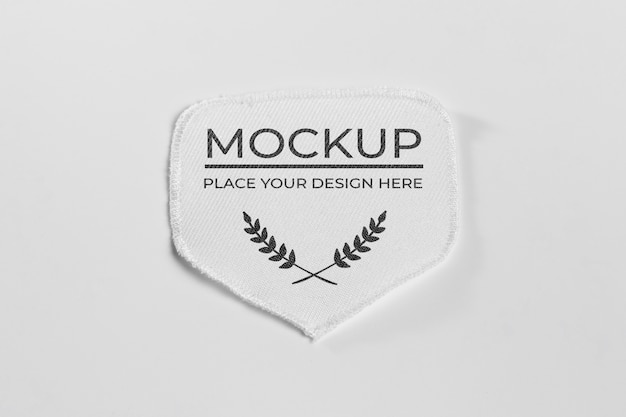 Download Free PSD | White clothing patch fabric mock-up