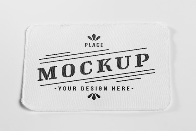 Download Free PSD | White fabric clothing patch mock-up