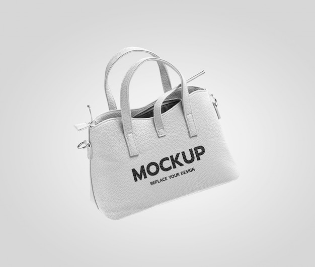 Download White fashion bag mockup | Premium PSD File