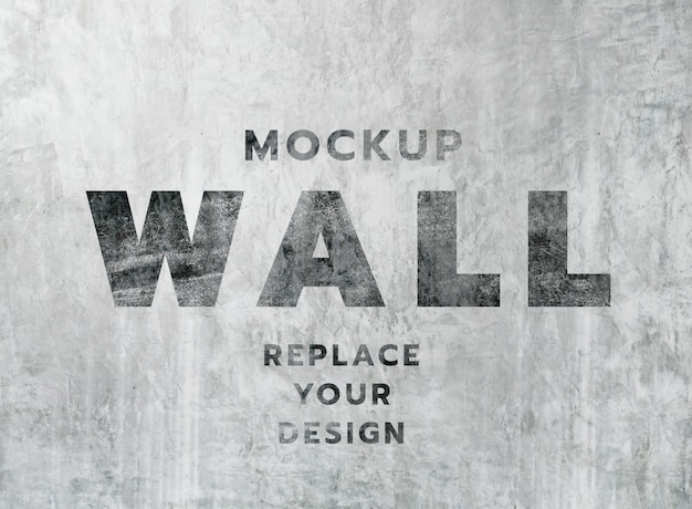Download Premium PSD | White grunge concrete wall texture mockup