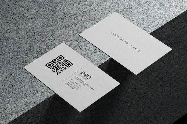 Download Free White Horizontal Business Card Paper Mockup Template With Blank Use our free logo maker to create a logo and build your brand. Put your logo on business cards, promotional products, or your website for brand visibility.