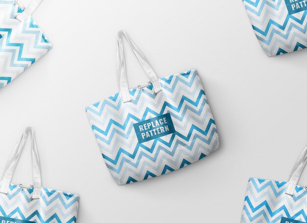 Download Premium PSD | White leather tote bag mockup