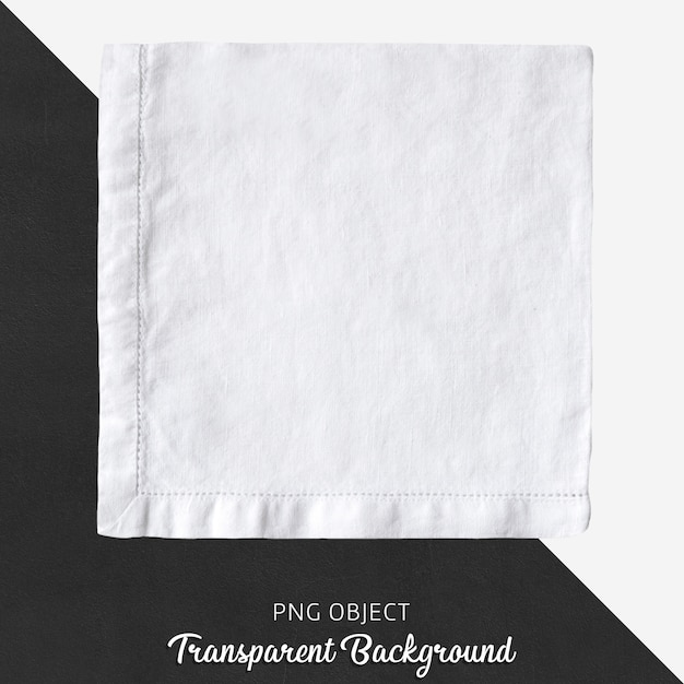 white linen handkerchief