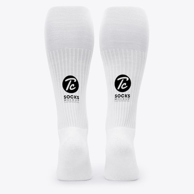 Download Premium PSD | White long socks mockup for your design