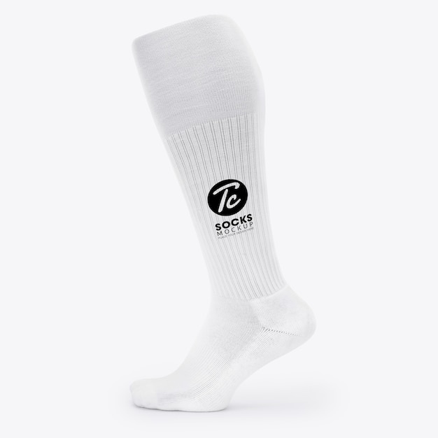 Download Premium PSD | White long socks mockup for your design