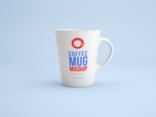 Download White mug with editable color mockup PSD file | Premium Download