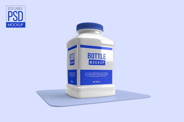 Download Premium Psd White Pill Medicine Bottle Mockup