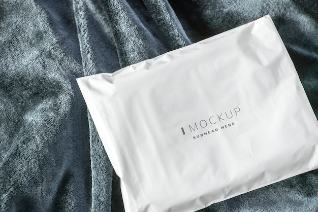 Download Free PSD | White plastic envelope packaging mockup