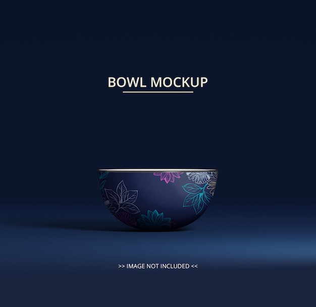 Download White round bowl mockup | Premium PSD File