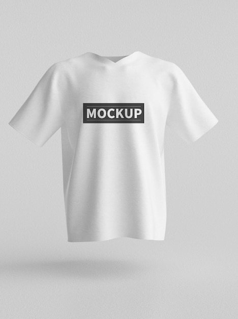 Premium PSD | White shirt logo mockup