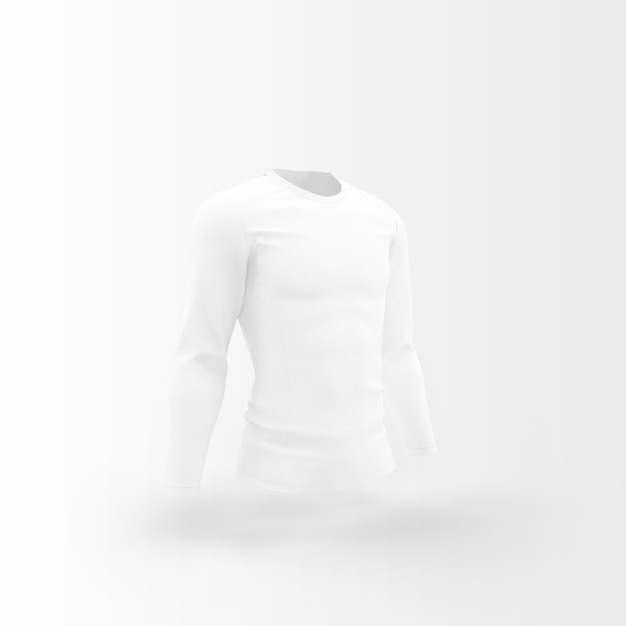 Download White silhouette of t shirt | Free PSD File