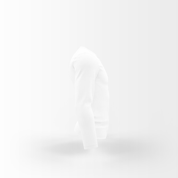 Download White silhouette of t shirt | Free PSD File