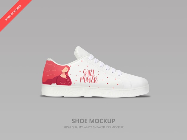 Download Premium PSD | White sneaker shoe mockup isolated