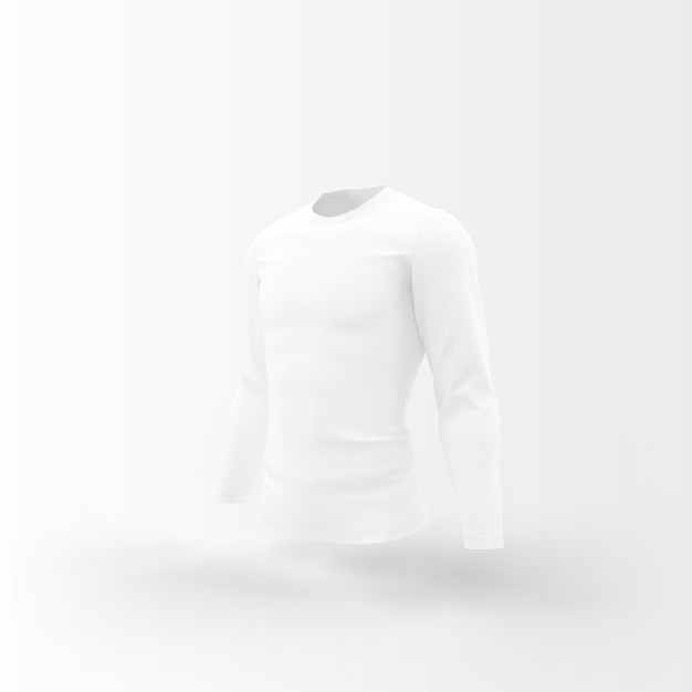 Download White t-shirt floating on white | Free PSD File