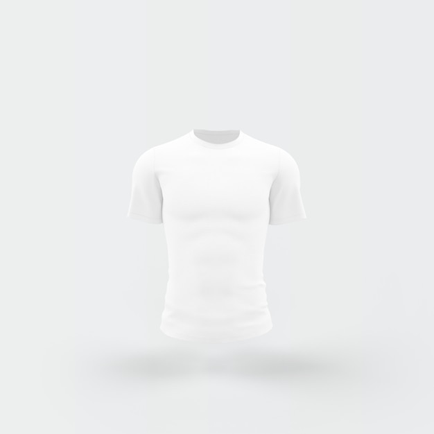 Download White t-shirt floating on white | Free PSD File