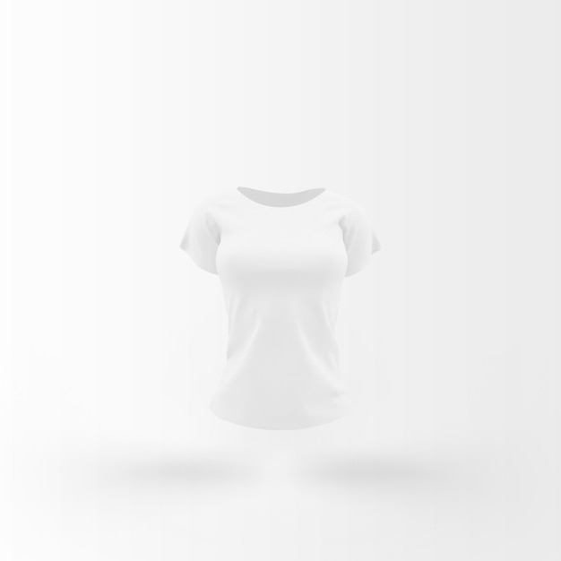 Download White t-shirt floating on white | Free PSD File