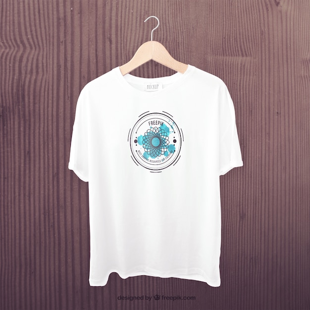 Free PSD | White t-shirt front mockup