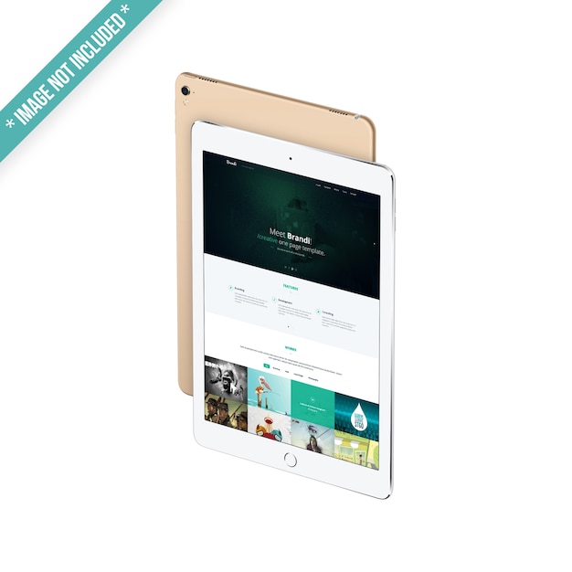 Download Premium PSD | White tablet mockup