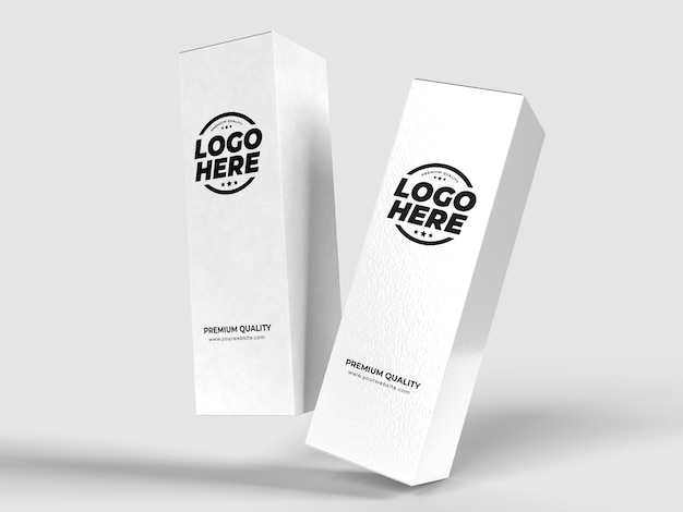 Download Premium Psd White Tall Box Package Mockup