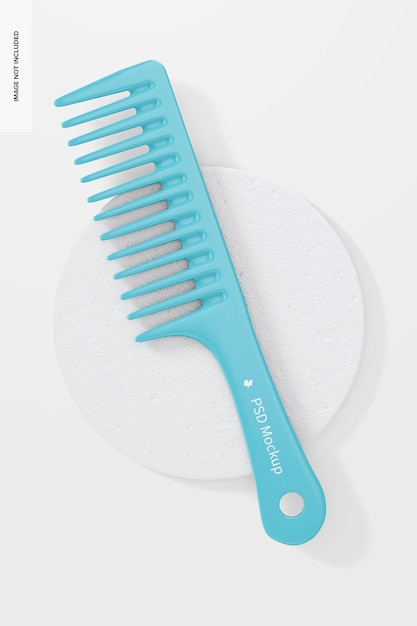 Premium PSD | Wide tooth comb mockup