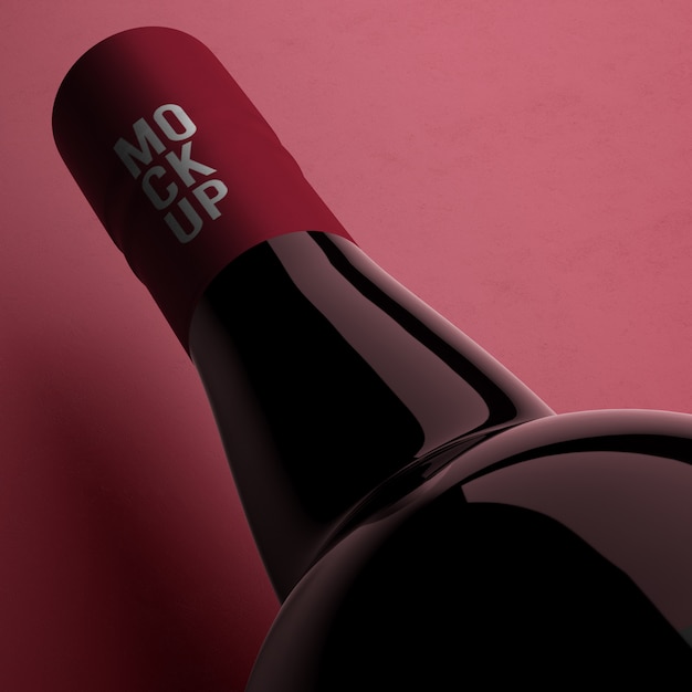 Download Wine bottle mockup premium psd | Premium PSD File