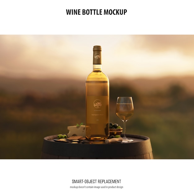 Download Free PSD | Wine bottle mockup