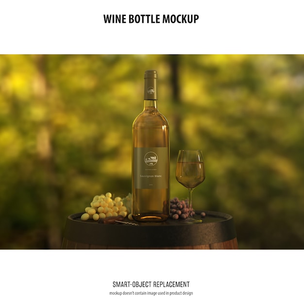 Download Free PSD | Wine bottle mockup