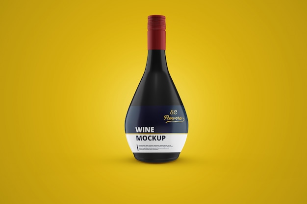 Download Premium PSD | Wine mockup