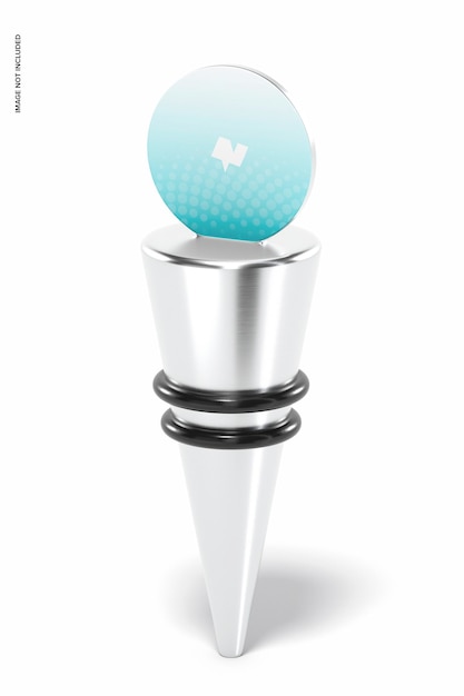 Premium Psd Wine Stopper Mockup Front View