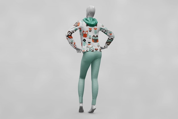Download Woman sport clothes mock up PSD file | Premium Download