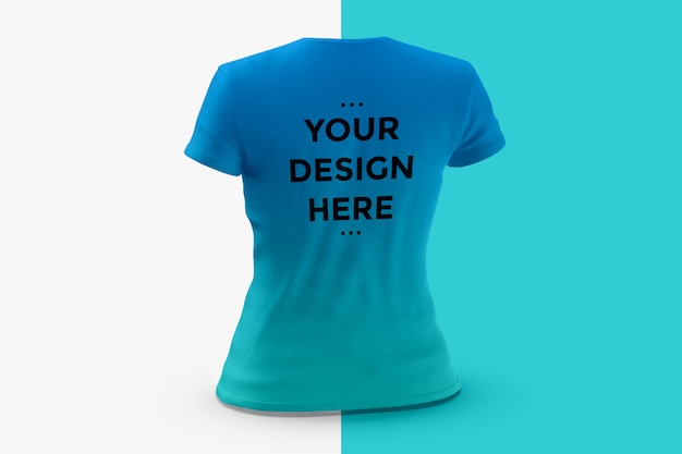 Download Woman t-shirt mockup | Premium PSD File