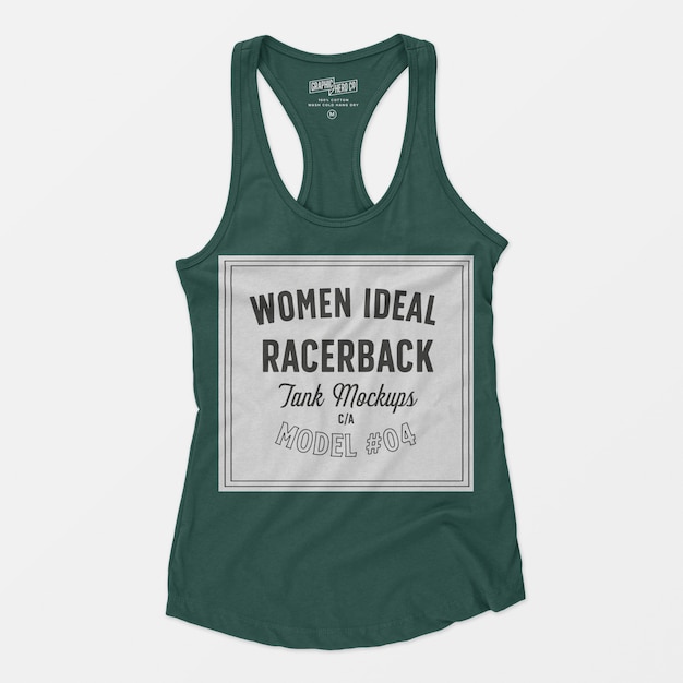 Download Women ideal racerback tank mockup 04 PSD file | Free Download