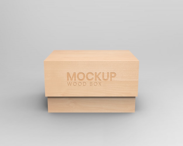 Download Wood box mockup | Premium PSD File