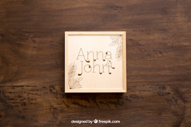 Download Wooden box mockup PSD file | Free Download