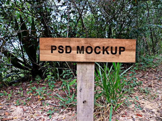 Download Wooden sign mockup | Premium PSD File