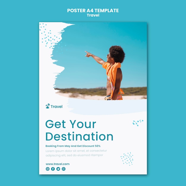 Free Psd World Exploration Poster Template