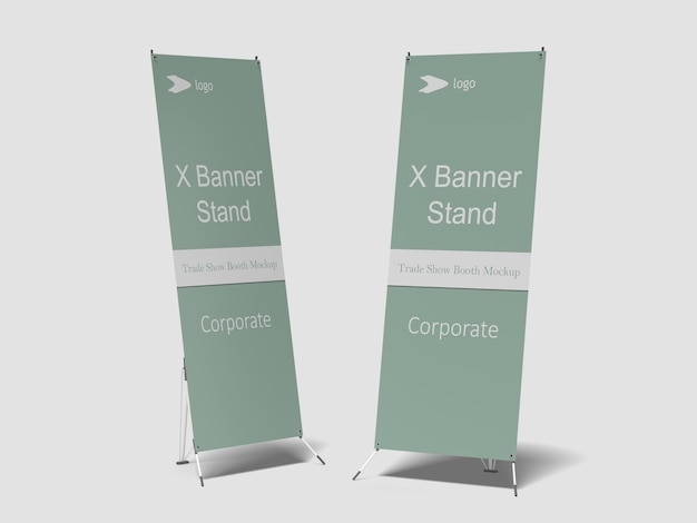 X-banner mockup | Premium PSD File