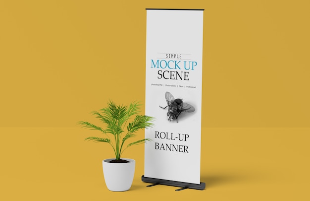 Download Premium Psd X Banner Or Roll Up Stand Mockup Yellowimages Mockups