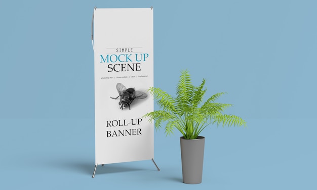 Download Premium PSD | X-banner or roll up stand mockup