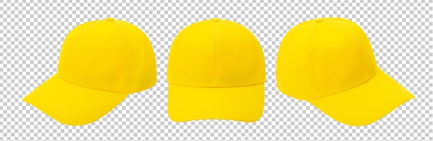 Download Premium PSD | Yellow baseball cap mockup isolated