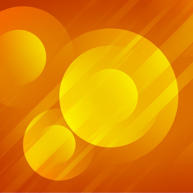 Download Free PSD | Yellow shiny circles background design
