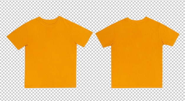 Download Premium Psd Yellow Tshirts Mockup Front And Back Yellowimages Mockups